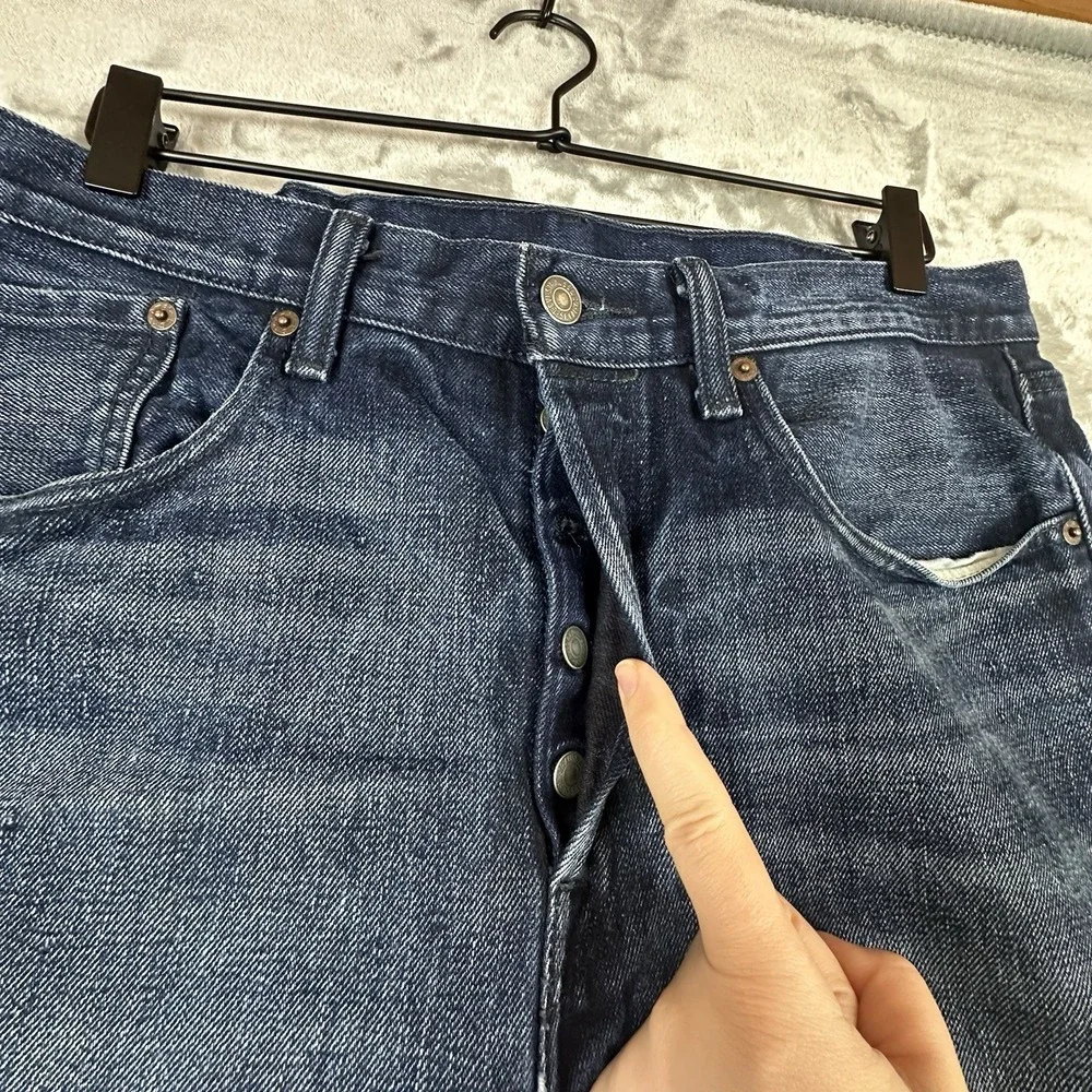 Levi's 511 Jeans Men's 32 x 34 Denim Blue Dark Wash Slim Fit Button Fly